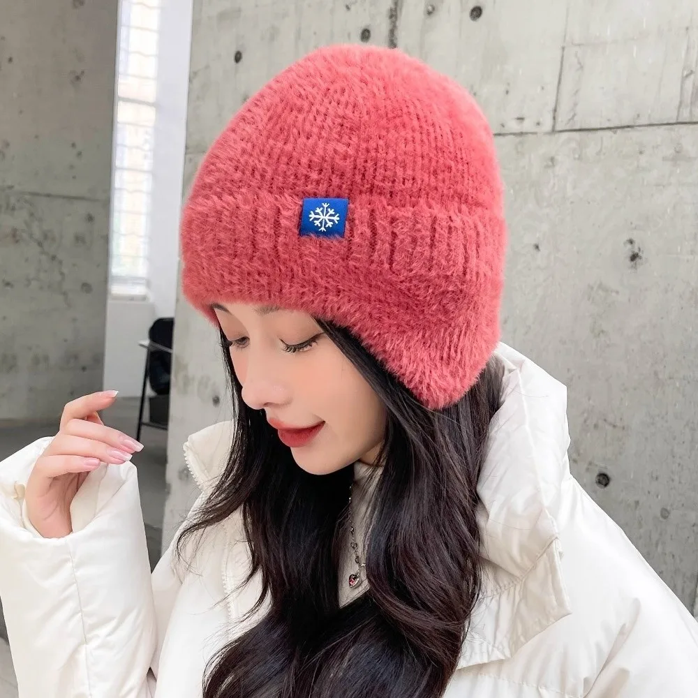Fashion Warm Windproof Earflap Winter Hat Soft Material Winter Knitted Beanie Knitted Knit Ski Hat Winter Season
