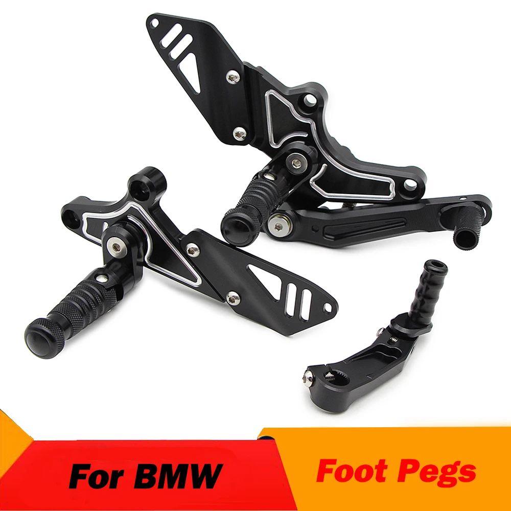 Motorcycle CNC Footrest Foot Pegs Adjustable Foot Pegs Rearsets Heel Guard Protectors For BMW R NineT Scrambler 2017 2018-2019