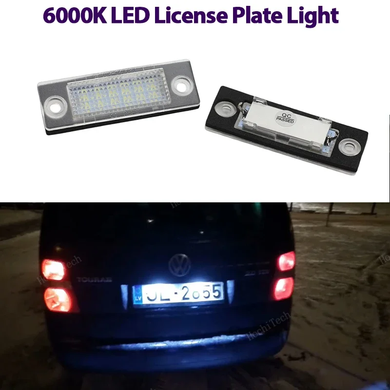 2x Canbus LED Number License Plate Light Lamp For Passat B6 Variant B5 VW Golf MK5 Plus Caddy Touran Jetta VI Transporter T5