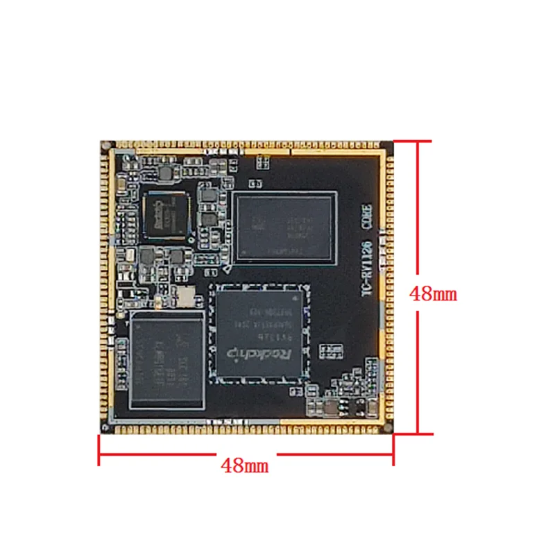 Thinkcore TC Rockchip RV1126/RV1109 Kit de desarrollo de orificios para sellos Quad-Core ARM Cortex-A7 2 bits 2.0 Tops NPU Linux compatible
