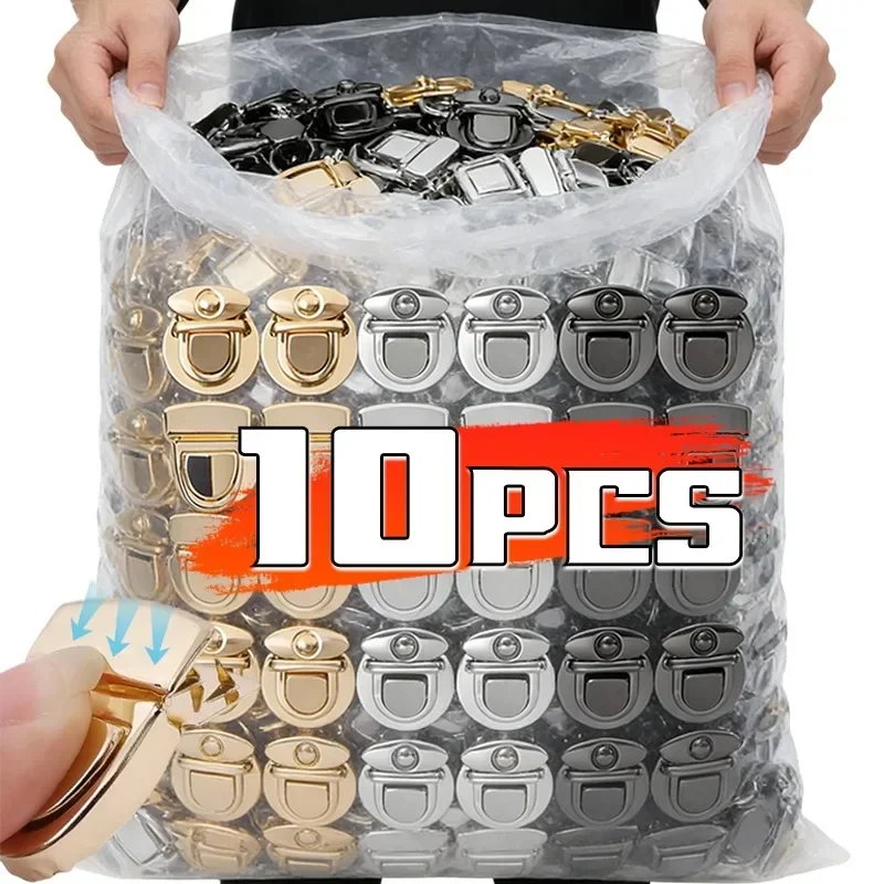 5/10pcs Metal Locks Bag Clasp Catch Buckles for Handbags Shoulder Bags Purse Totes Closures Snap Clasp DIY Craft Bag Accessories