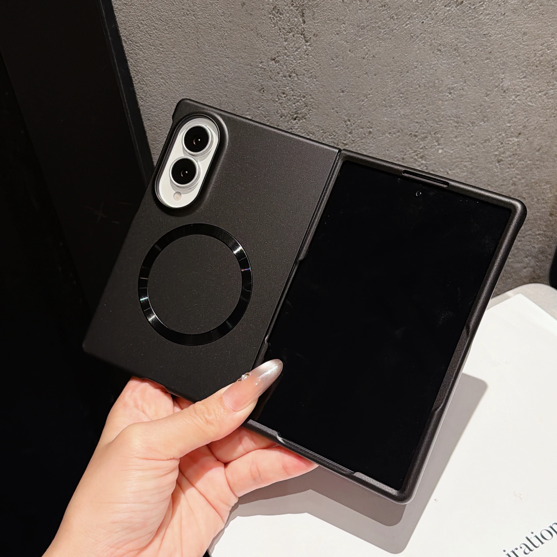 Für Samsung Galaxy Z Fold 8 Ultra Dünne Matte Magsafe Magnetische Hülle für Z Fold 8 Ultra 7 Rahmenlose Kühlende PC-Abdeckung aus Kunststoff