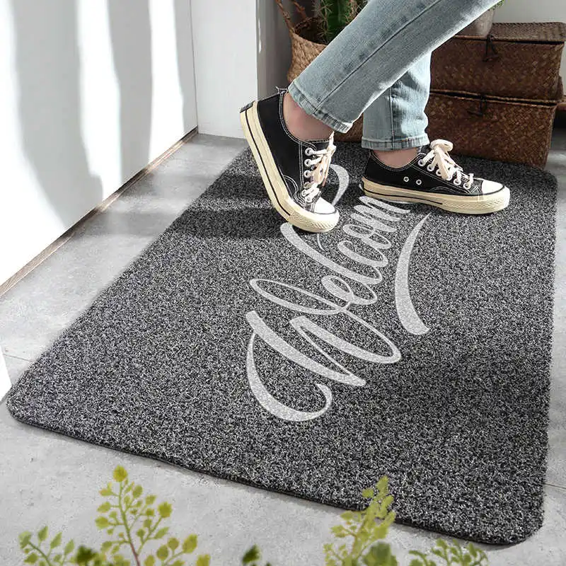 Welcome Door Mat Entrance Doormat Hallway 40x60cm Polyester Waterproof Anti-Slip Hallway Floor Mat Durable Outdoor Door Carpet