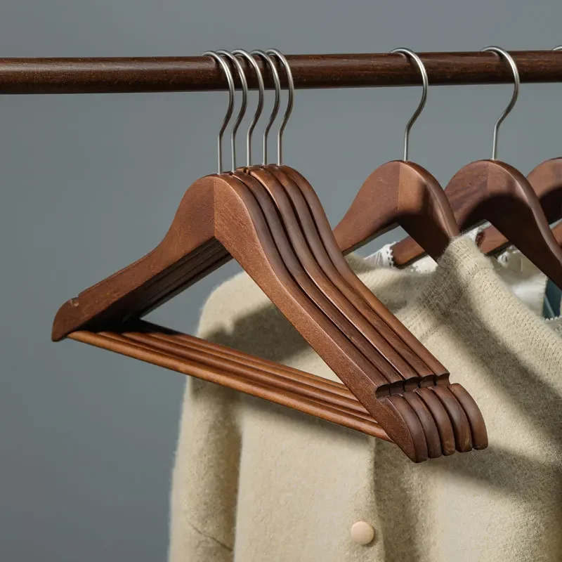 Solid Wood Thickened Clothes Hanger, Wide Shoulder, Non-slip, Non-slip, Home Shirt, Suit Hanger, Wooden Clothes Hanger