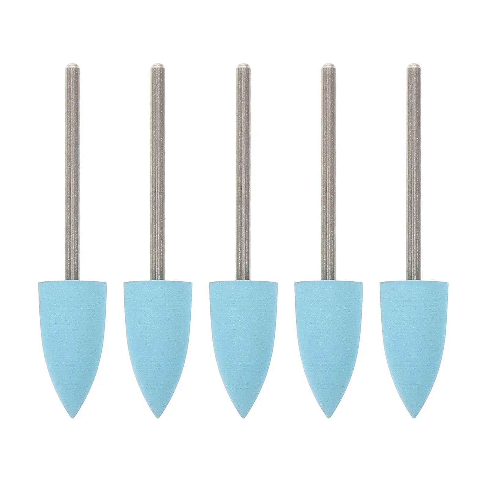 

5Pcs Nail Drill Bits Set Silicone Grinding Polishing Accessories Manicure Supplies Nail Art Tools Cuticle Cleaner 600 Grit
