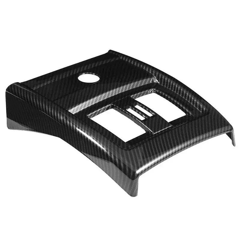 Carbon Fiber Style Abs Chrome Interior Rear Seat Air Conditioning Vent Cover Trim for Bmw 3 4 Series Gt F30 F34