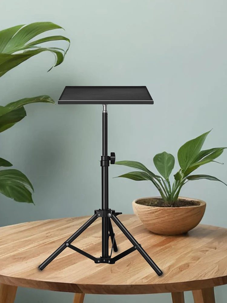 55CM 120CM Adjustable Telescopic Tripod Stand Universal Projector Tray Stand Live Stream Broadcast Camera Support Laptop Holder