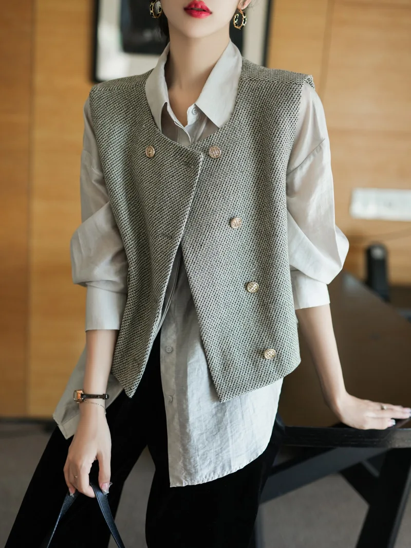 Giacca in Tweed Effetto Vissuto da Donna, Multitasche Stile Cargo, Impermeabile e Antispruzzo per Attività all'Aperto, Trekking e Tempo Libero