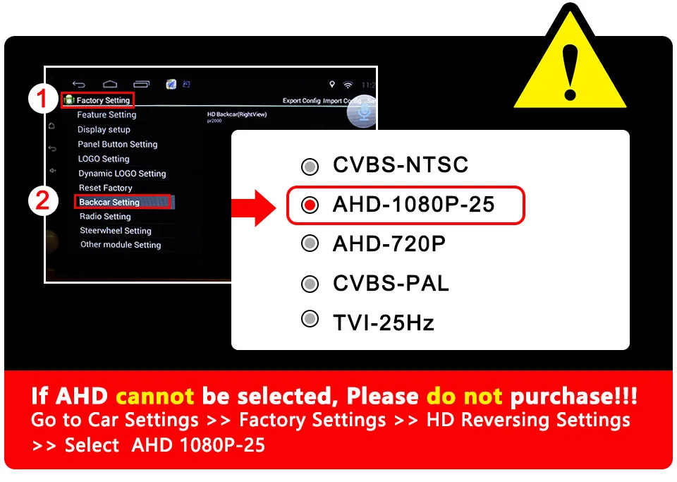 4K 180 ° AHD 1080P Auto Rückansicht Kamera für BMW E60 E39 E90 E82 E61 X1 E84 X5 E70 E92 E91 3/5 Serie E88 E93 X6 Nachtsicht – Detail 1