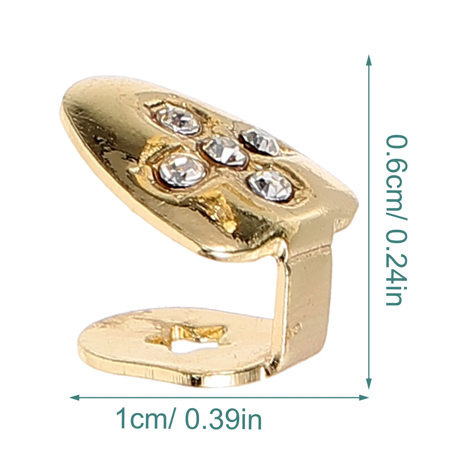 2Pcs Grill Gigi Logam Hip Hop Rapper, Penutup Grill Mulut, Perhiasan Gigi Dekoratif, Aksesoris Cosplay Pesta, Permata Gigi