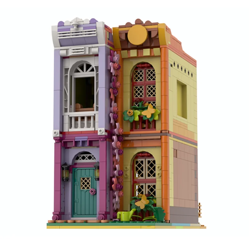 

1308pcs MOC Madrigal Antique Shop Alternate Design Modular Streetscape Model Building Blocks Architecture Toys Christmas Gift