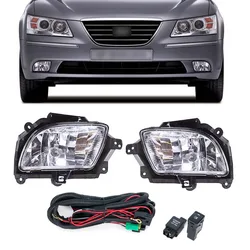 Car Front Bumper Fog Lights For Hyundai Sonata NF Ser 2 2008 2009 2010 Driving Lights Daytime Lights Running DRL Fog lamps