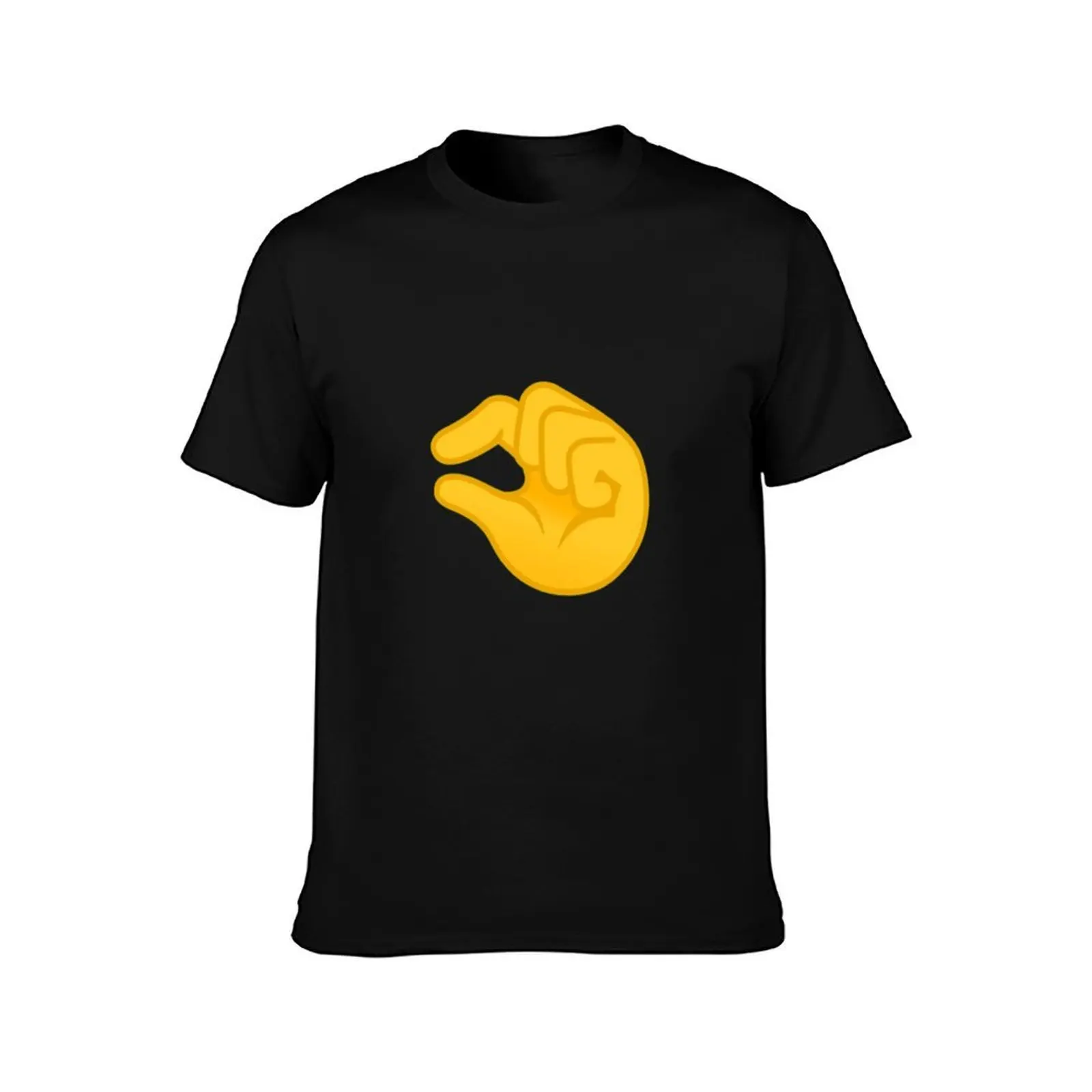 Pinching Hand Emoji T-Shirt t shirts for man graphic funny man t shirts cotton t shirt man designer T-Shirt