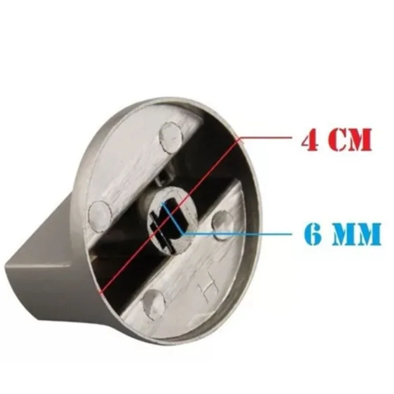 8PCS Stove Knobs 6mm Metal Rotary Gas Range Switch For Kitchen Cooktop Machine Control Replacement