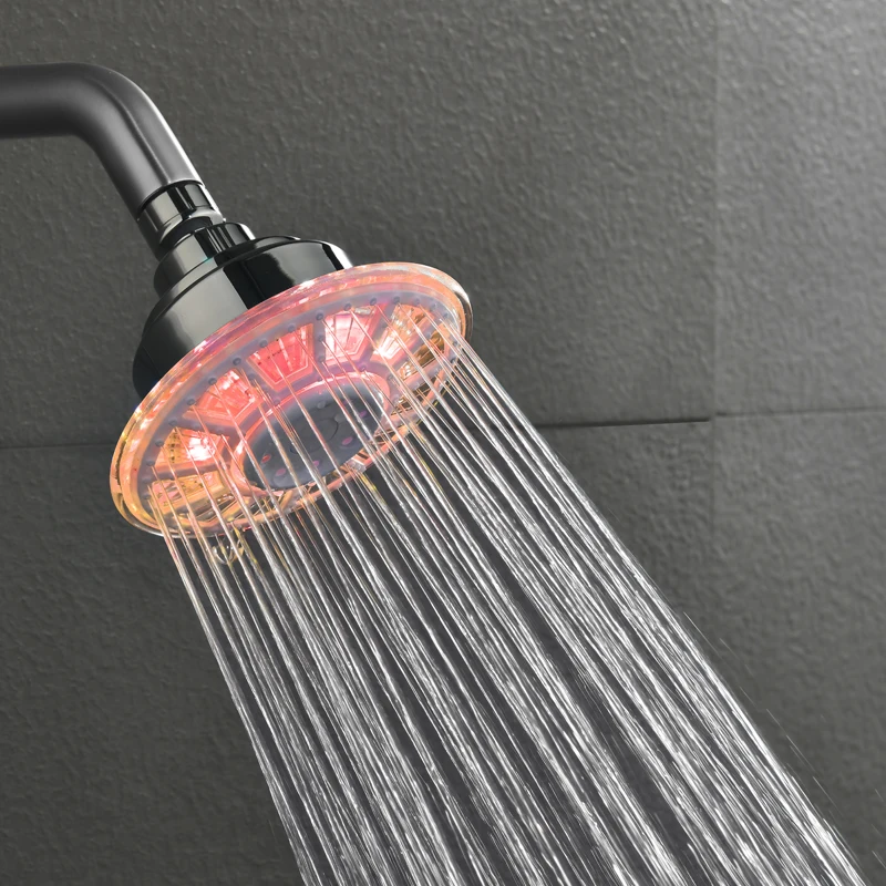 LED shower head Control Romantic bathroom shower head,Blue Color light Shower Head 8008-A31-C