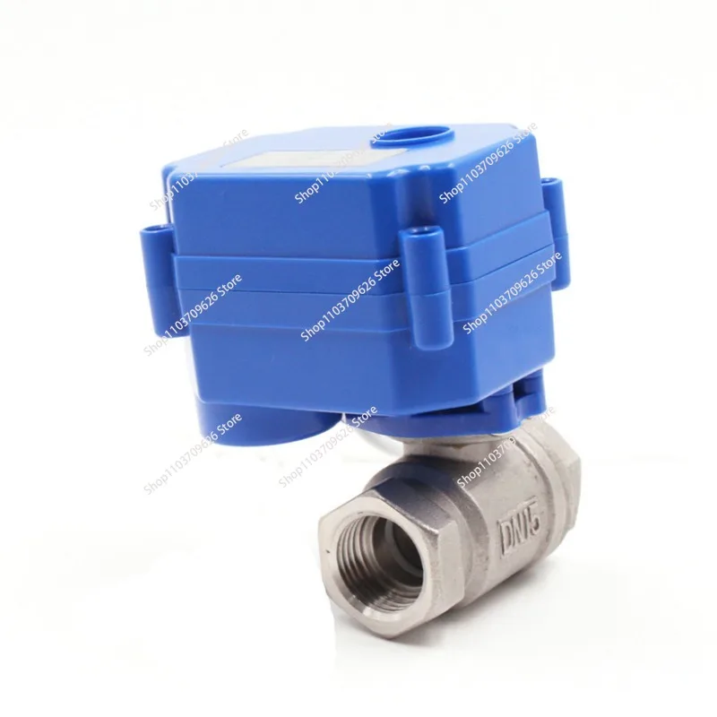 DN15 motorized ball valve DC5V 12V 24V AC220V 4 points 304 stainless steel ball valve CR01 CR02 CR03 CR04 CR0