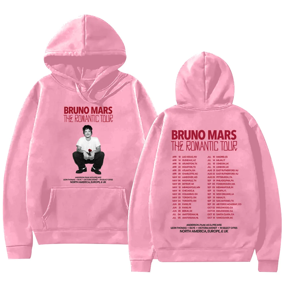 Bruno Mars The Romantic 2026 Tour Hoodie Bruno Mars Sweatshirt