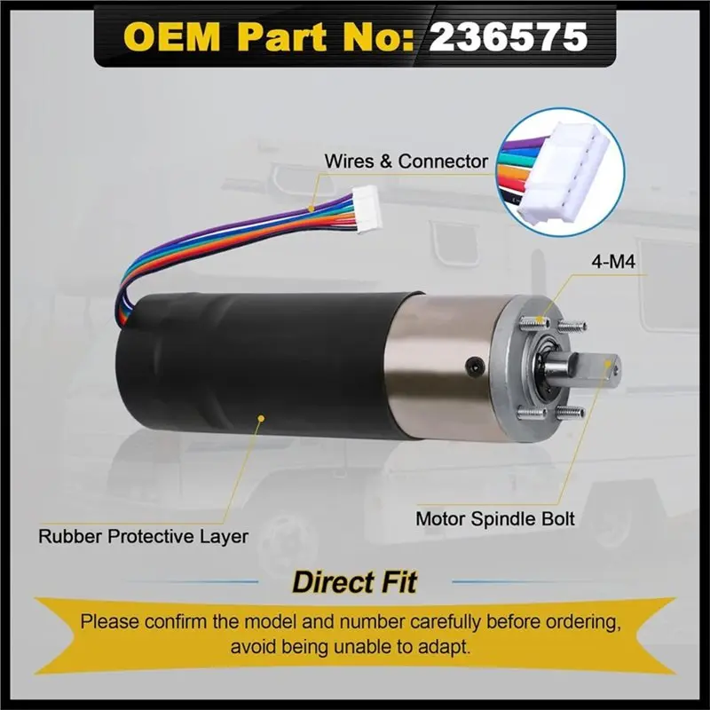 For Lippert Schwintek For RV In-Wall Slide-Out Motor 236575, IG-42 10Mm For Trailer And Camper Systems