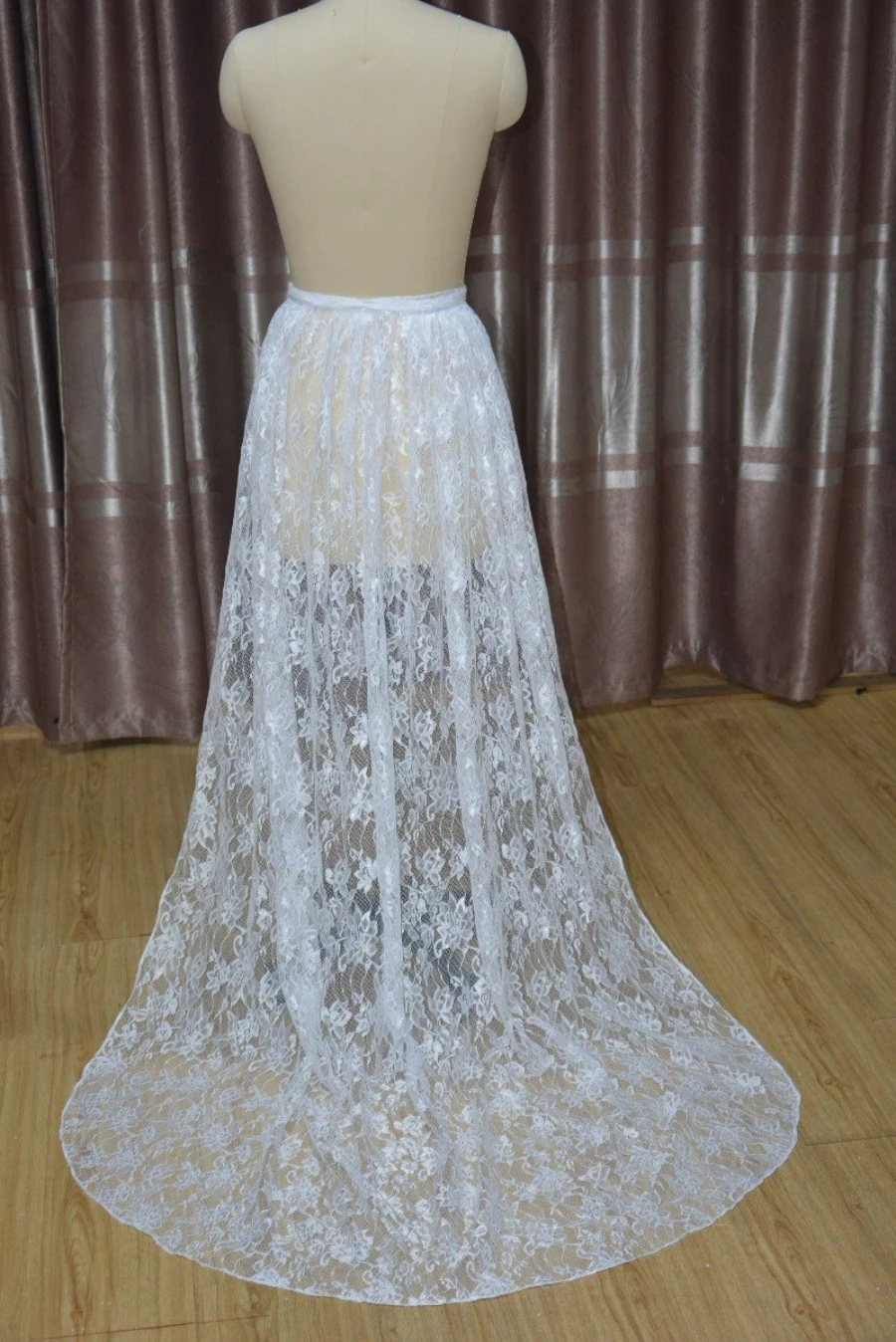 Wedding dress train, Detachable train for wedding dress, Lace train for bridal gown, Bridal overskirt lace, Detachable skirt