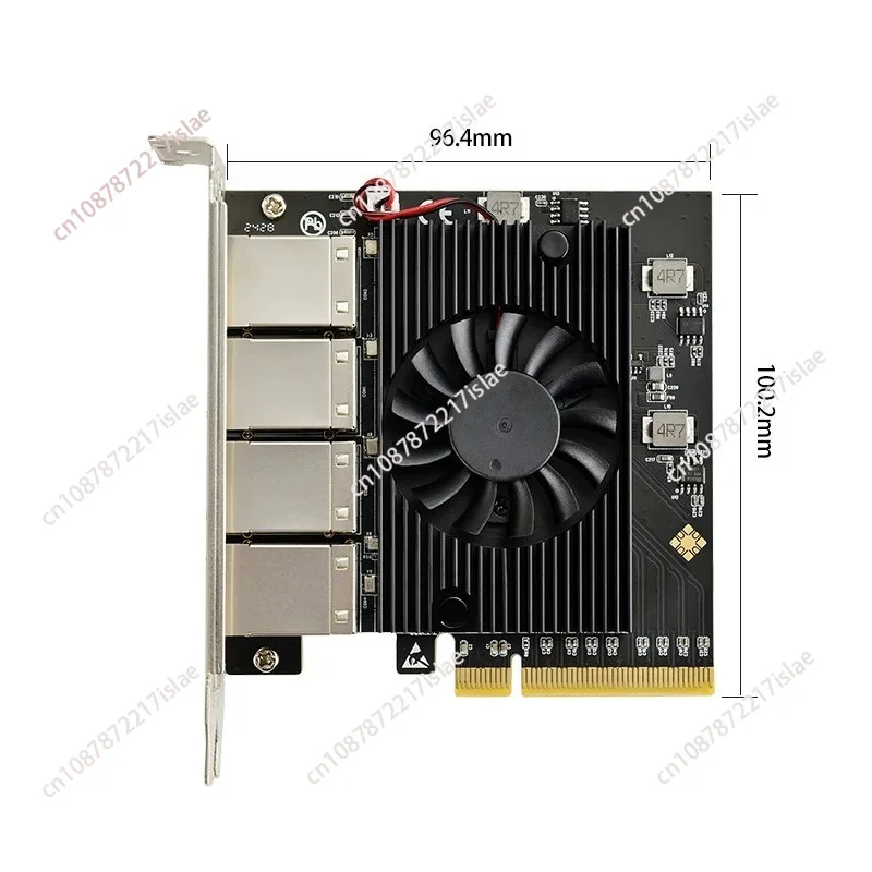 8-Port Gigabit Ethernet PCIe x8 Adapter RTL8111H Chip 10/100/1000Mbps Network Card for Desktop Server