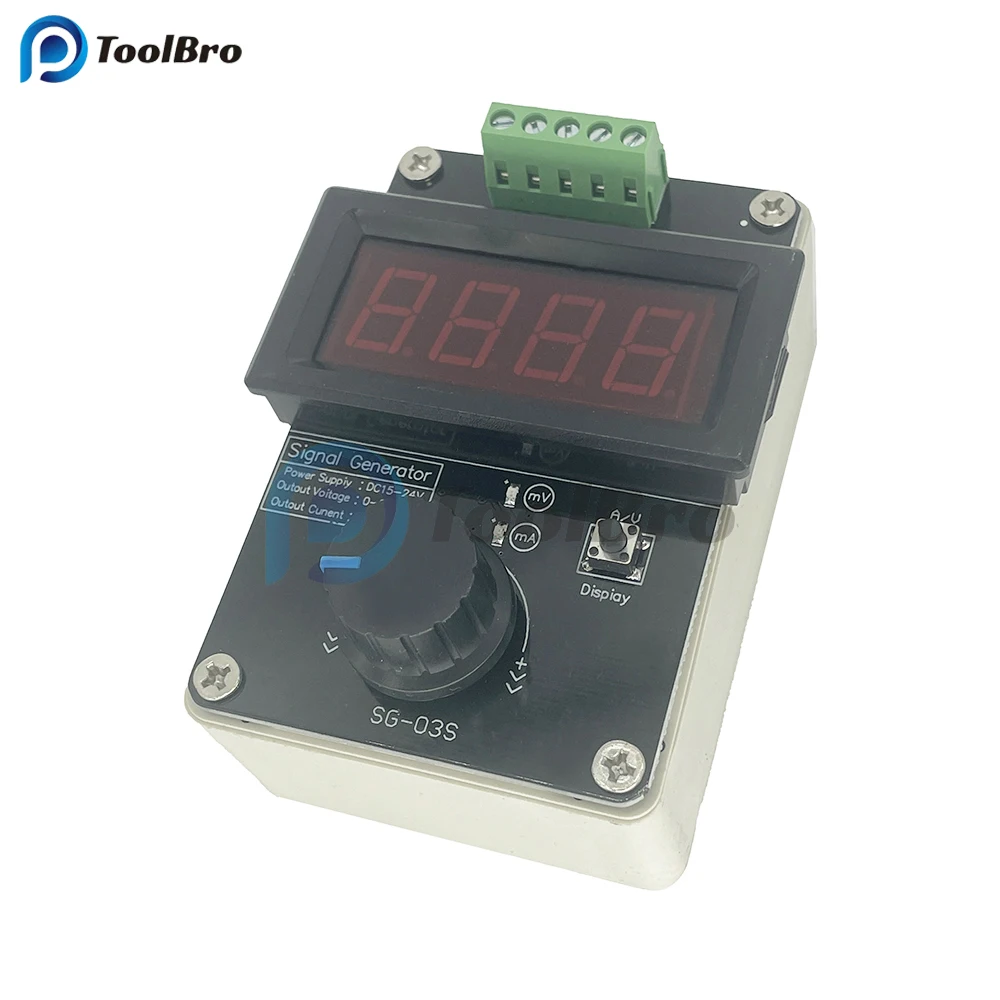 Imagem -03 - Led Gerador de Sinal Digital Fonte de Sinal Micro Usb Carregamento dc 24v 010v 020ma 4-20ma 0.1v 0.01v 0.1ma Ajustável