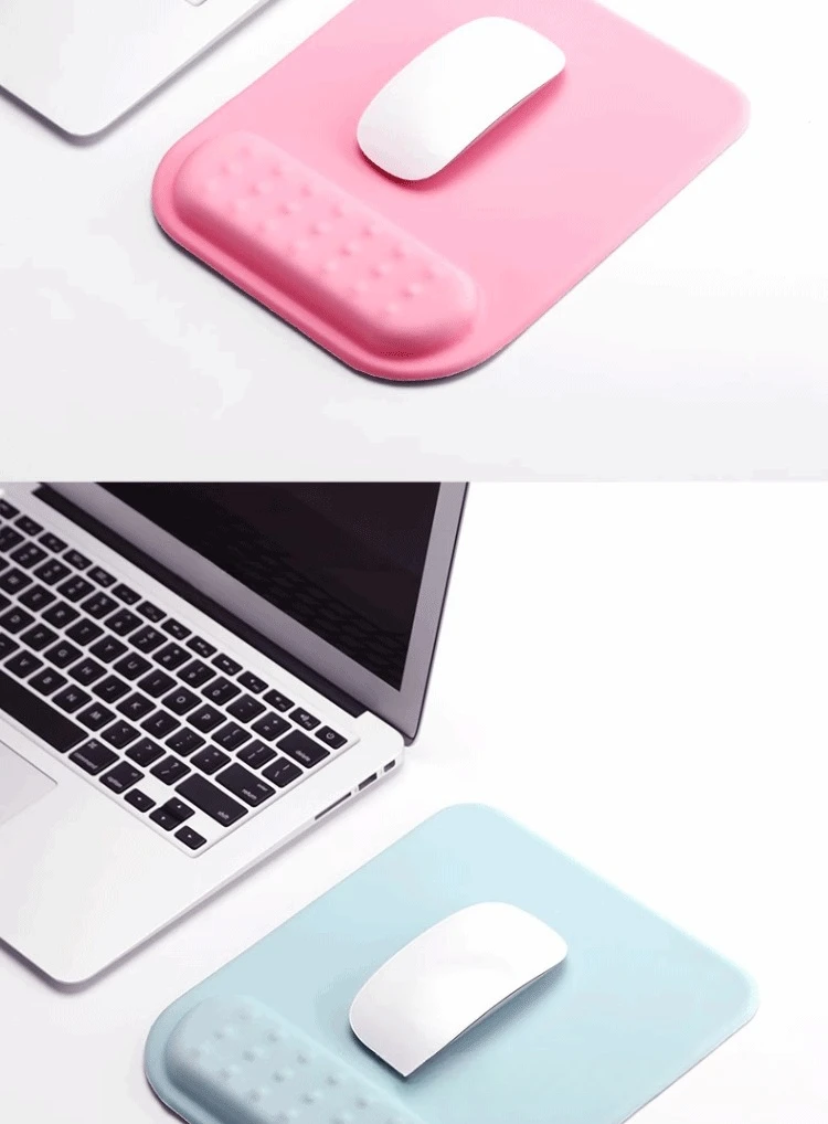 Silikon-Handgelenkauflage für Mauspad, 8 Farben, Büro- und Gaming-Unterlage, ergonomisch, rutschfest, Schreibtischunterlage mit Massagefunktion – Detail 8