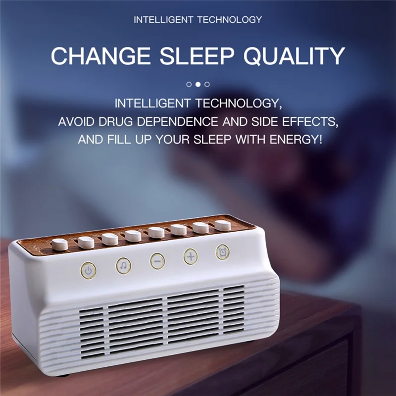 Altavoz Bluetooth AD41-Sleep, máquina de ruido blanco temporizada, 8 sonidos naturales, caja de música que mejora el sueño para Navidad