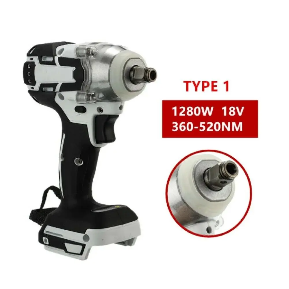 Magnitt 1/2\'\' Brushless Cordless Impact Wrench 18V 520NM Rattle Gun Replacement with One Battery Multifunctional Spanner