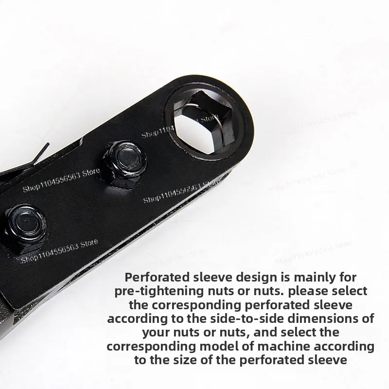 AT-5132 Imported Industrial-Grade Pneumatic Ratchet Wrench, Perforated Hollow Closed Type, High-Torque Heavy-Duty Tool