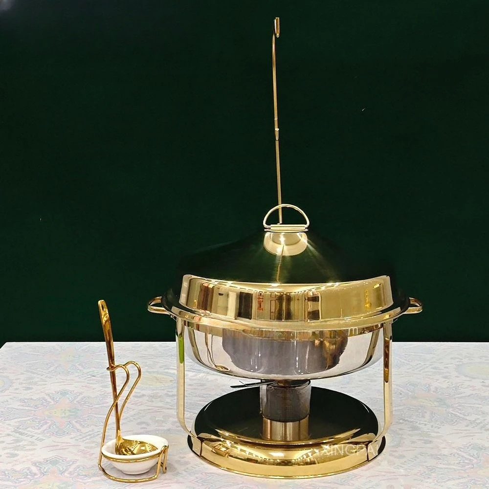 Réchauffeur de nourriture pour repas, marmite chaude, couvercle suspendu de luxe 9L