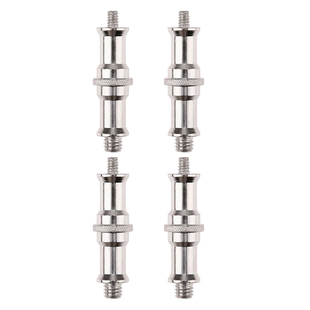 4pcs 1/4 To 3/8 Male Thread Adapter Spigot Screw For Light Stand Flash Mount Hot Shoe Cold Shoe Rig Tripod Ball Head Converter