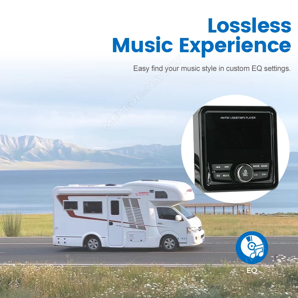 NaviFly لراديو RV MP3 أوضاع إطفاء متعددة تجربة موسيقية بدون فقدان توافق متعدد مناسب لجهد 12 فولت