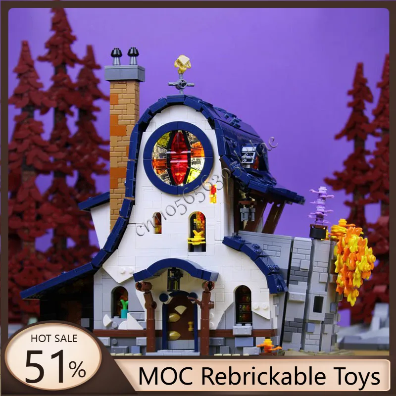 

4053 PCS Popular Owl House Medieval Creative Architecture Brick Series Modular DIY Assembly Adult And Children Christmas Gifts