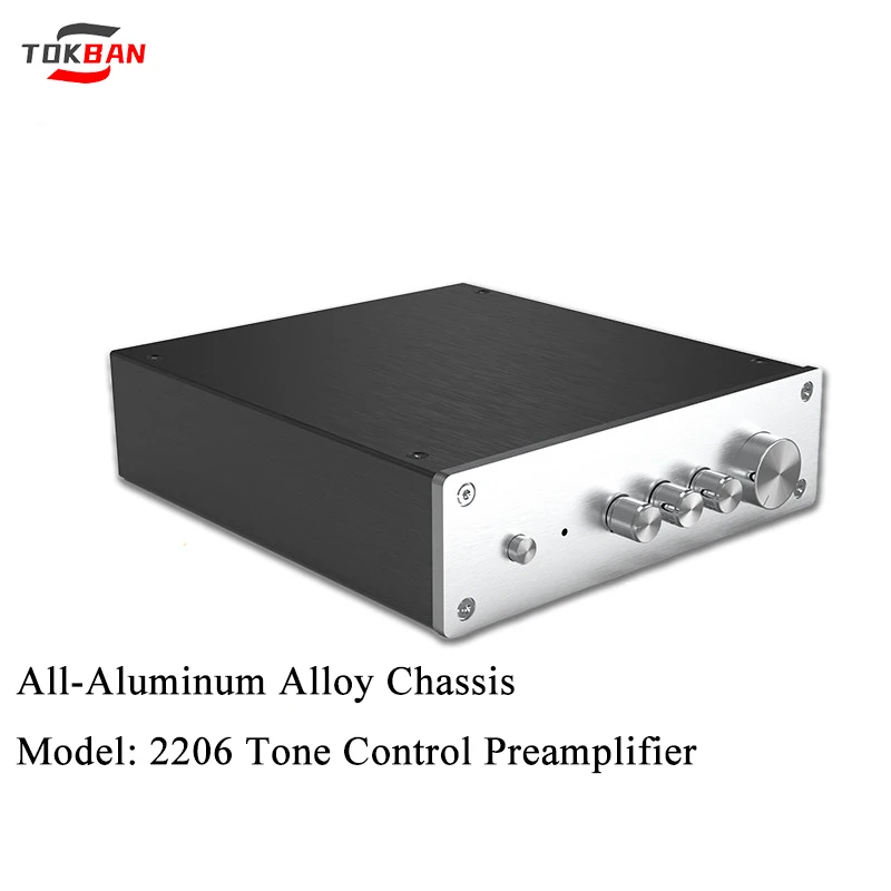 tokban-オールアルミニウム製-2206-トーンコントロールシャーシ-f1モデル-家庭用オーディオアンプや様々な用途に適しています
