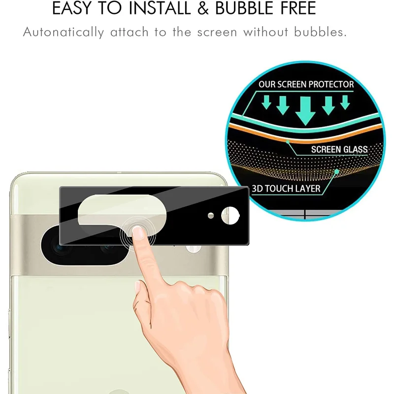 Filme Gel Anti Risco para Google Pixel 7 7 Pro, Protetor de Tela HD, Filme de Lente de Câmera