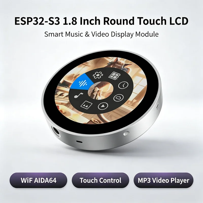 18-inch-360-360-round-ips-display-esp32-s3-8mb-psram-16mb-flash-qspi-secondary-screen-aida64-pickup-audio-visualizer