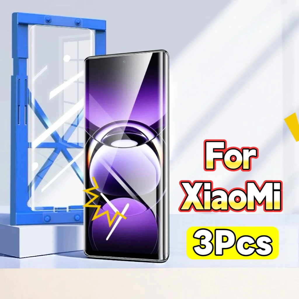 

Защитная пленка для экрана HD для серий Xiaomi 10, 11, 12, 13, 14, 15, не закаленное стекло, 3 шт. в упаковке
