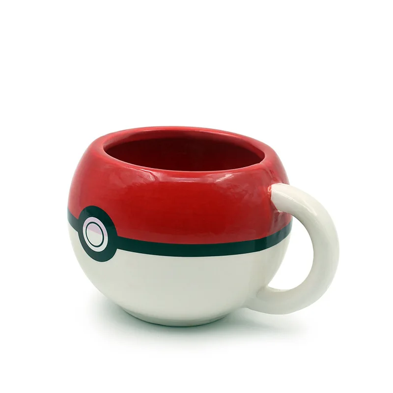 Tasse en céramique Pikachu pour enfants, tasse à eau pour enfants, tasse Poke Ball mignonne, collection d'ornements, meilleurs cadeaux d'anniversaire, jouets animés, nouvelle collection