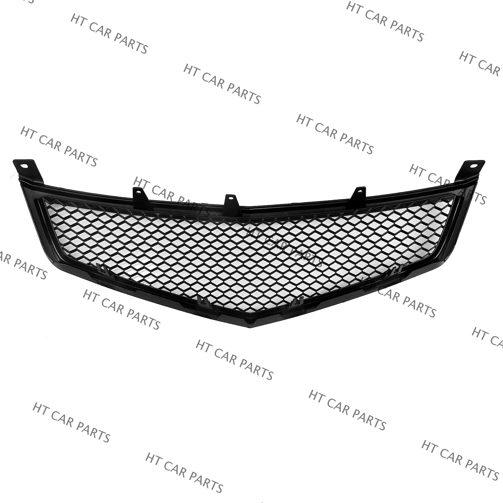 For Acura TSX 2006-2008 2006 2007 2008 1Piece Glossy Black Honeycomb Style of Front Bumper Grille Grill