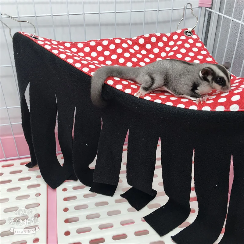 Tassel Strip Pet Tent Hideout Hideaway Guinea Pig Hamster Hedgehog Hammock Curtain Small Pets Hanging Bed Corner Nest Mat House