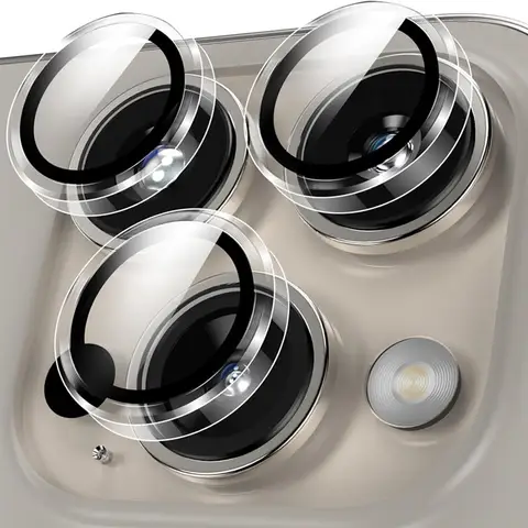 HD Clear Tempered Glass Camera Lens Protector for IPhone 17 16 15 14 13 11 Pro Max Plus 12 Mini 16Pro Ring Individual Lens Cover