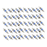 Kit de núcleos de válvula de 50 Uds compatible con R410 R32 R22 de alta presión con sello para coche A/C HVAC refrigerante y juego de núcleos de válvula de aire acondicionado
