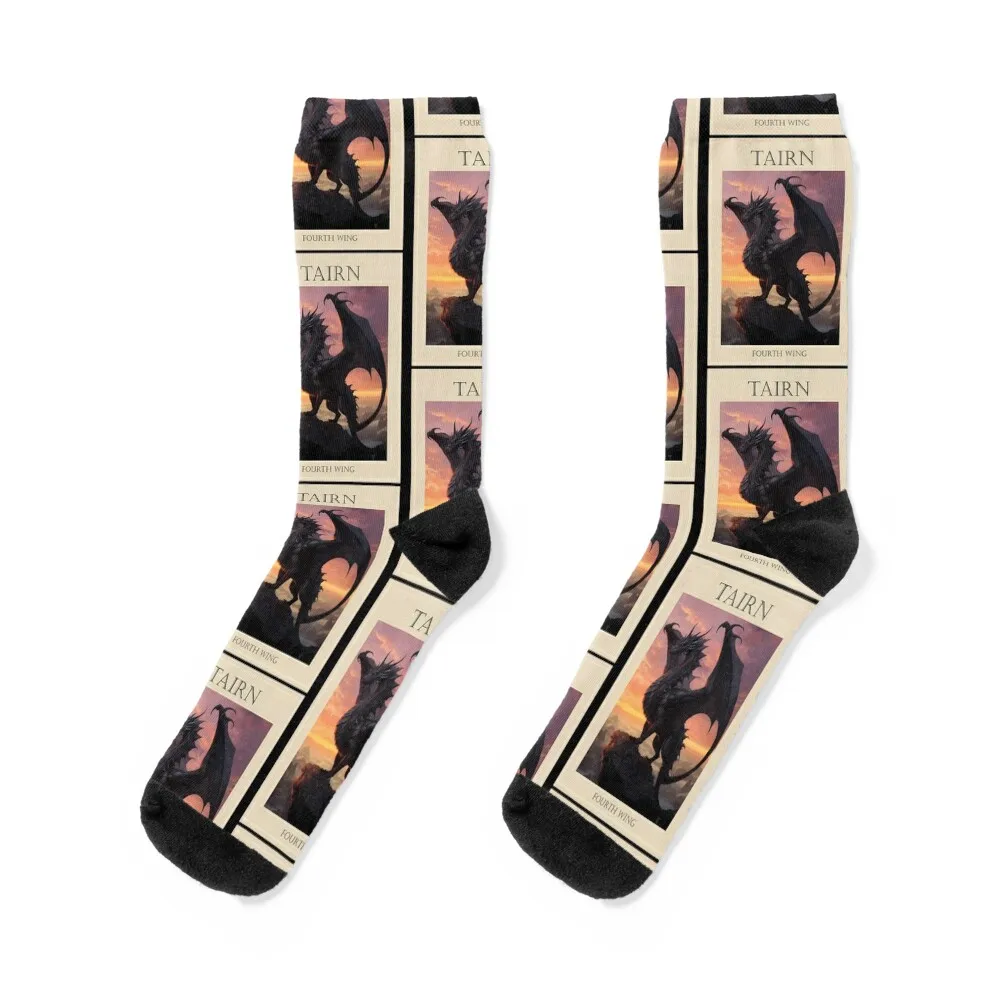 Tairn - Fourth Wing Socks Argentina retro moving stockings Stockings man Women's Socks Men's