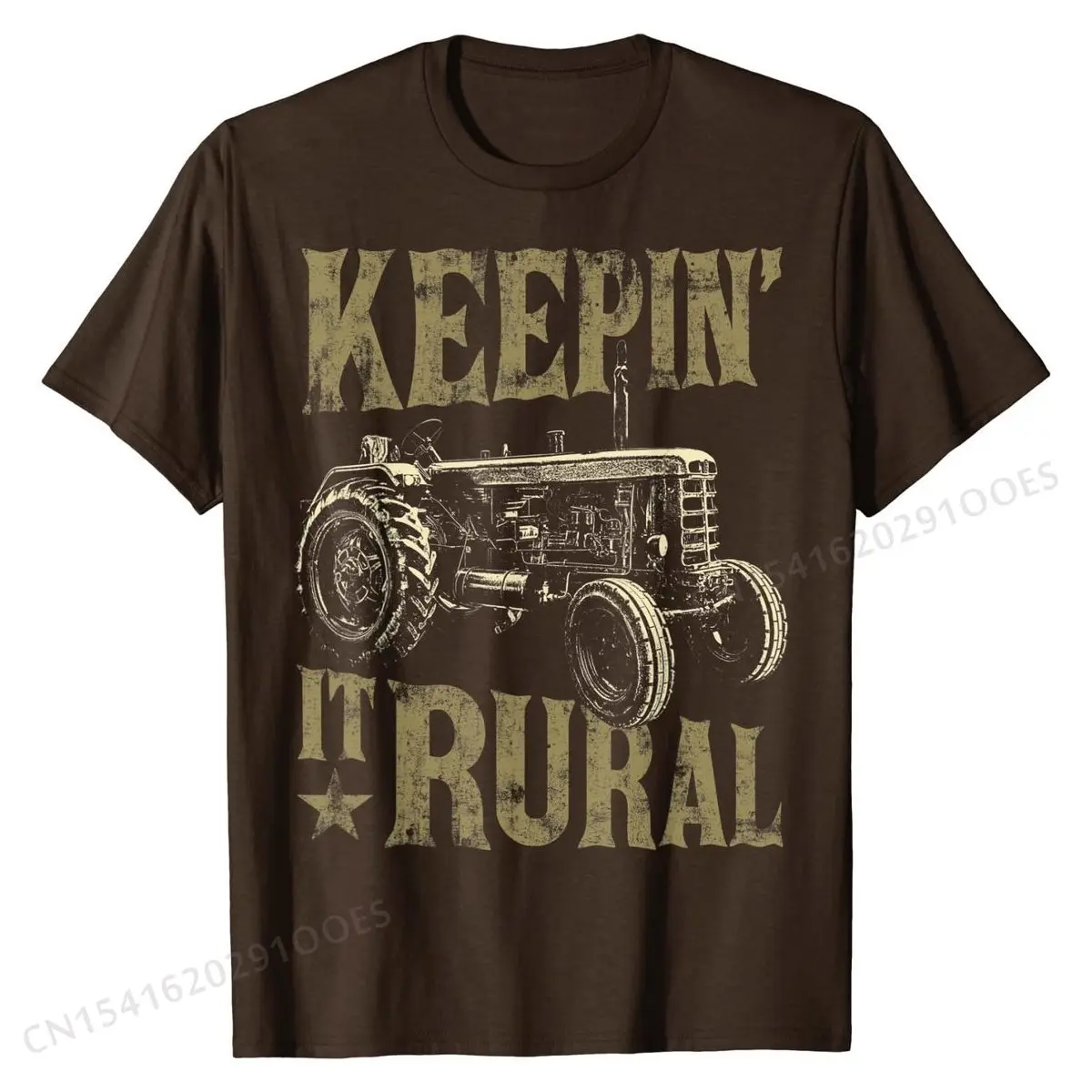 Keeping it Rural Funny Tractor Farm Tractor Farmer Gift Men T-Shirt T Shirt for Men Simple Style Tees Plain Printed Cotton