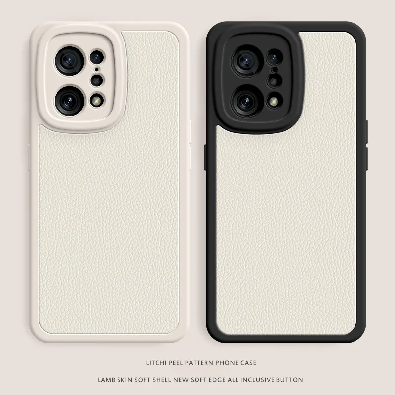 

Litchi Peel Pattern Case for OPPO Find X5 X3 X2 Pro Lite Neo X5Pro X3Lite X3Neo 5G Lamb Skin Soft Original Leather Covers Fundas