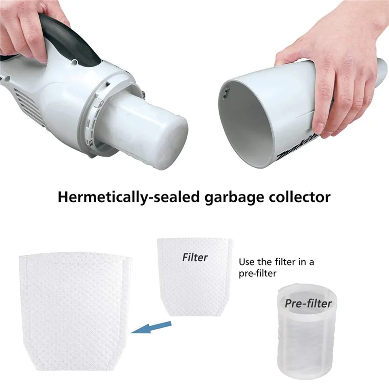 Вакуумные фильтры для тканевого вакуумного фильтра Makita для пылесосов CL100D / CL106 / CL180 — A19G