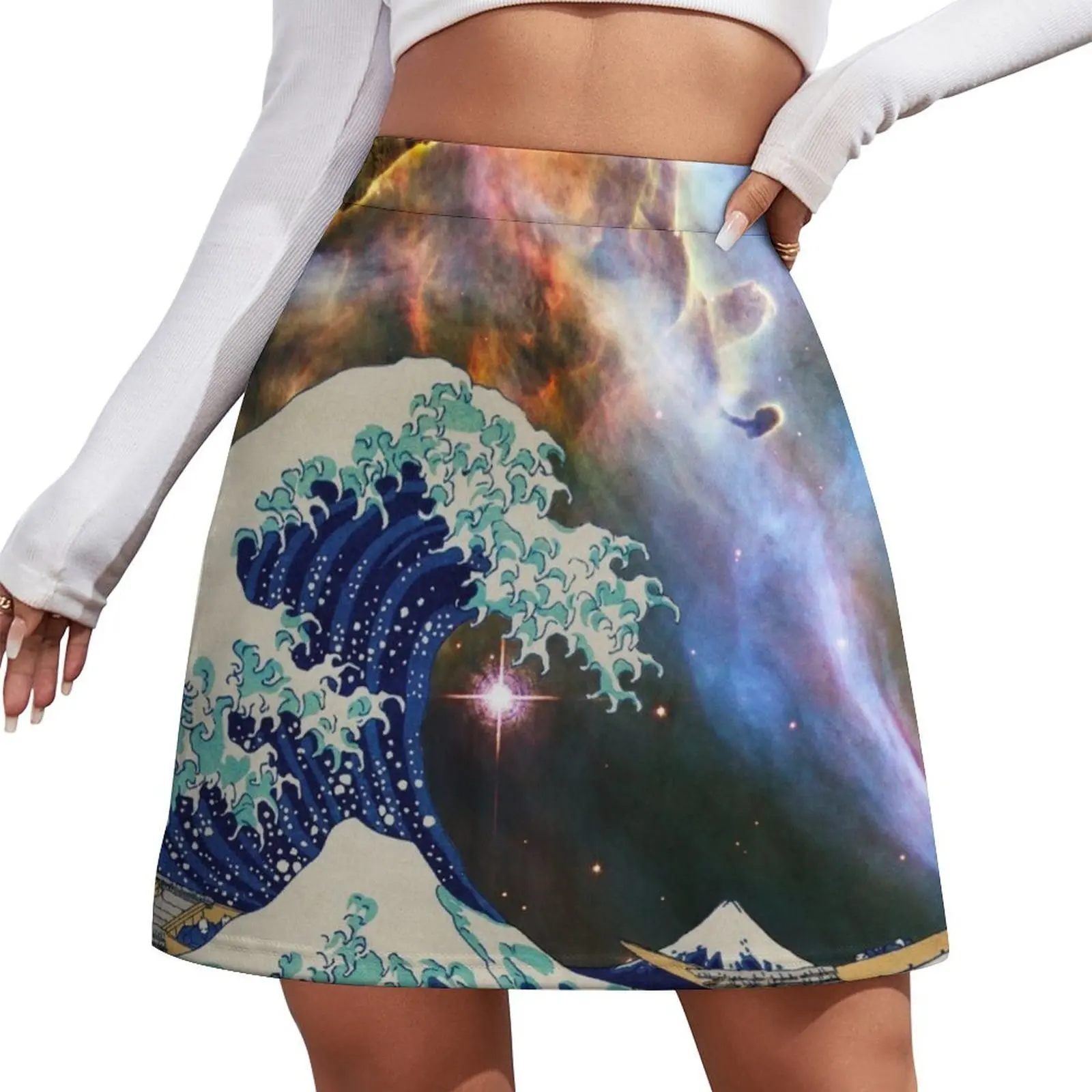 The Great Wave - Galaxy Mini Skirt skirt sets womans clothing women's clothing korea stylish chic and elegant woman skirt