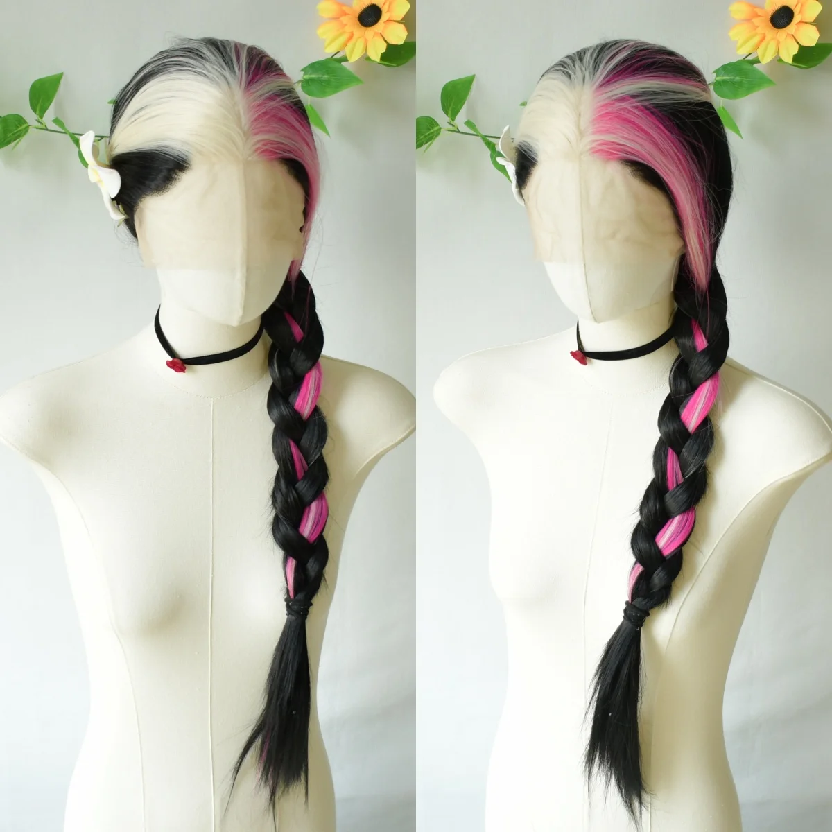 أسود تسليط الضوء على الأبيض الوردي العظام مستقيم الدانتيل الجبهة الباروكات 13x4 HD الدانتيل الباروكة قبل قطعها الاصطناعية عالية الجودة تأثيري pelucas