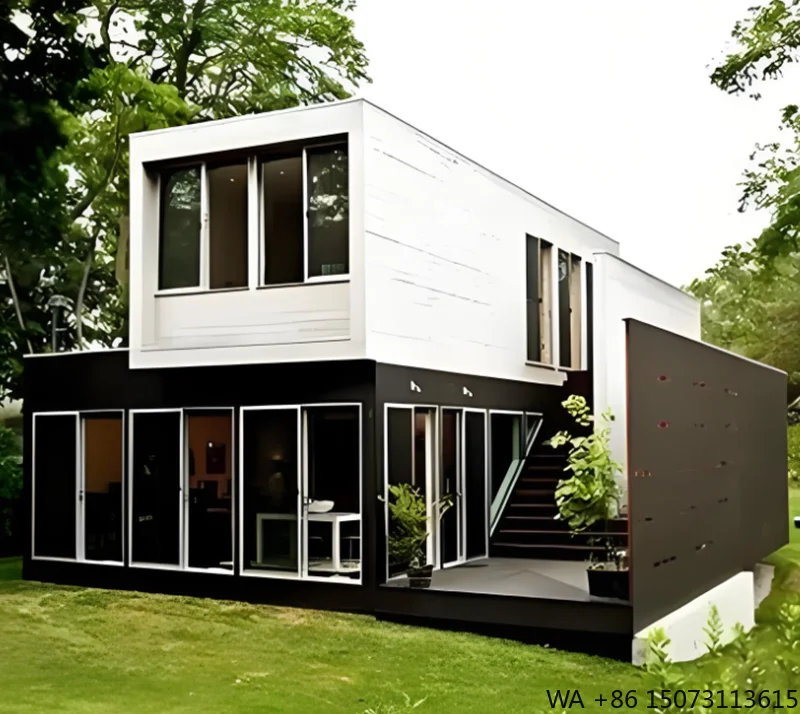 4 Bed Room Mobile Tiny Homes Erweiterbares Containerhaus 40 ft Container Home Prefabricated House 4 Bedroom 2 Bathroom Site