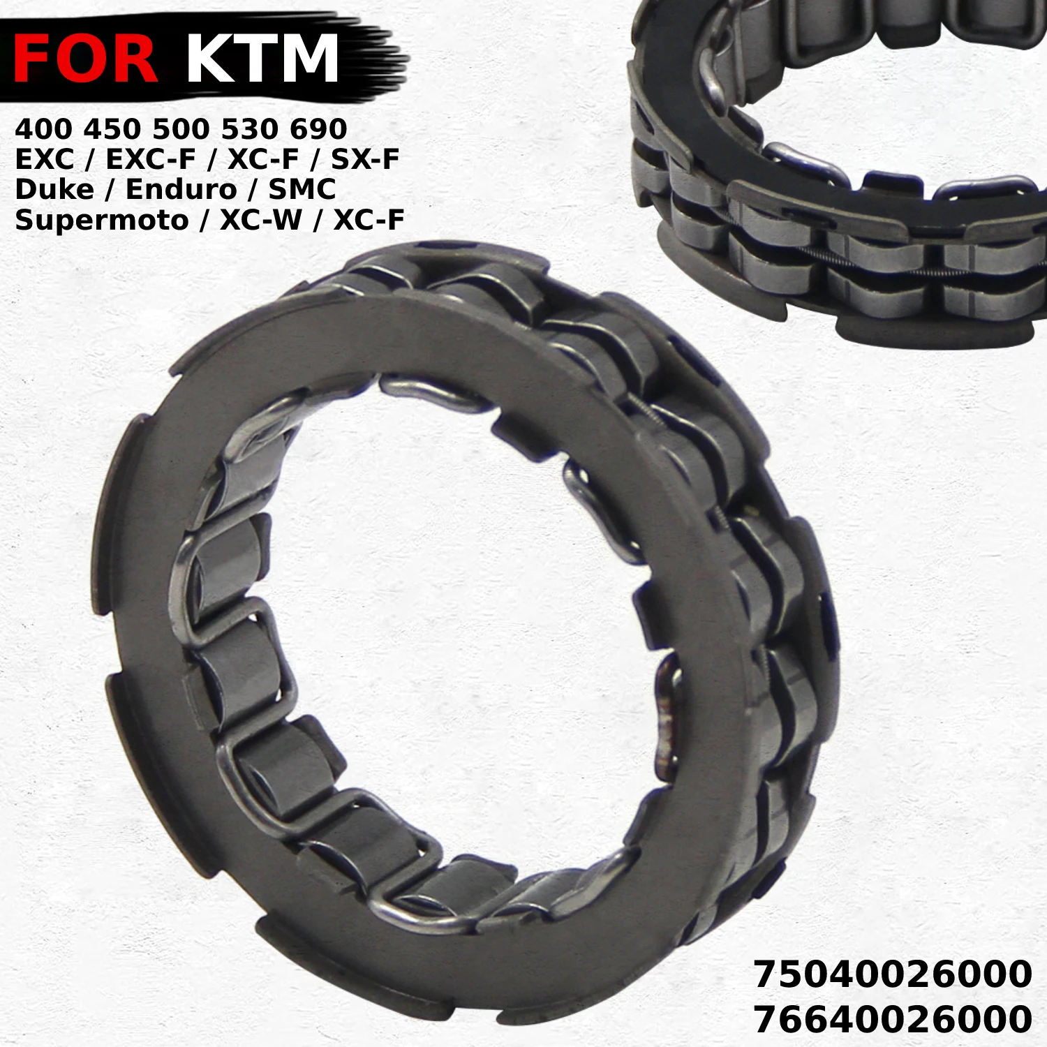 For KTM 450 XC-F XC-W 500 XC-W 450 EXC (US) 500 EXC/EXC Six Days 530 EXC (US) Motorcycle Starter Motor-RUN CLUTCH STARTER Parts